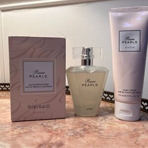 Avon Rare Pearls Perfume and Hand Cream Set - Cream